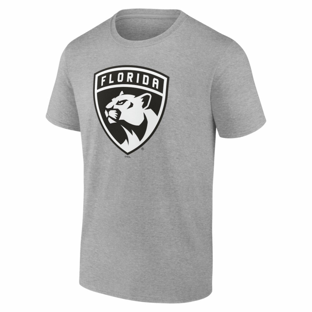 NHL,Custom Florida Panthers Big & Tall Personalized Name & Number Monochrome T-Shirt - Gray
