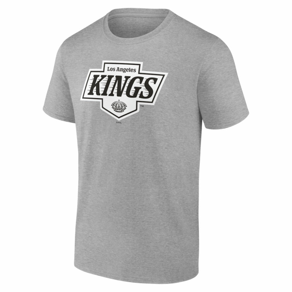 NHL,Custom Los Angeles Kings Big & Tall Personalized Name & Number Monochrome T-Shirt - Gray