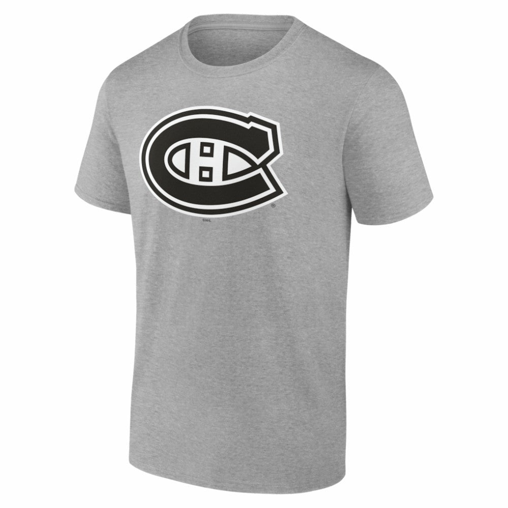 NHL,Custom Montreal Canadiens Big & Tall Personalized Name & Number Monochrome T-Shirt - Gray