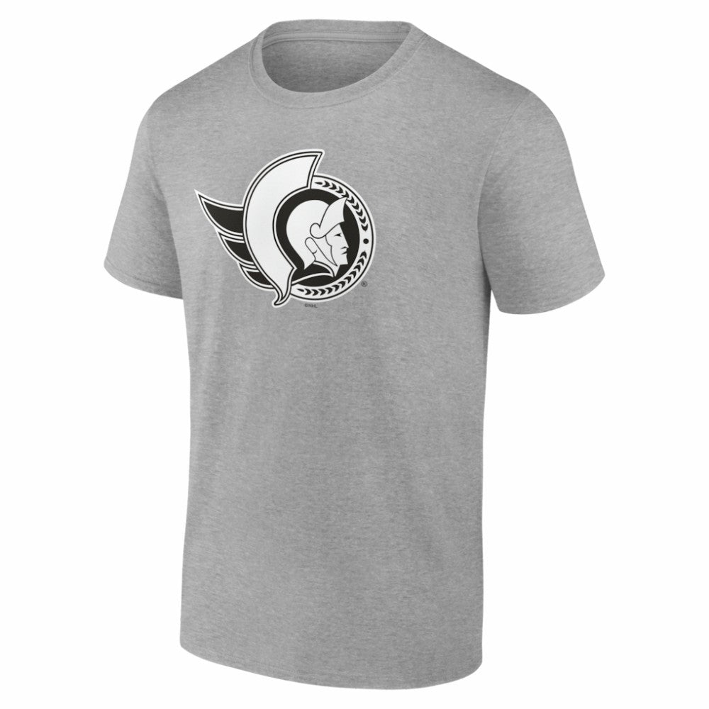 NHL,Custom Ottawa Senators Big & Tall Personalized Name & Number Monochrome T-Shirt - Gray