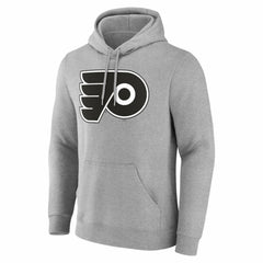 NHL,Custom Philadelphia Flyers Big & Tall Personalized Name & Number Monochrome Pullover Hoodie - Gray