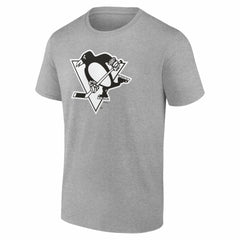 NHL,Custom Pittsburgh Penguins Big & Tall Personalized Name & Number Monochrome T-Shirt - Gray