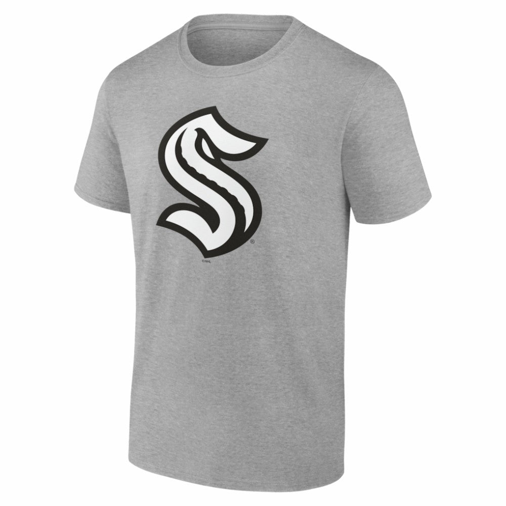 NHL,Custom Seattle Kraken Big & Tall Personalized Name & Number Monochrome T-Shirt - Gray