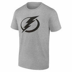 NHL,Custom Tampa Bay Lightning Big & Tall Personalized Name & Number Monochrome T-Shirt - Gray