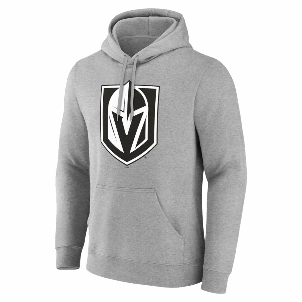 NHL,Custom Vegas Golden Knights Big & Tall Personalized Name & Number Monochrome Pullover Hoodie - Gray