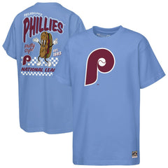 Philadelphia Phillies Mitchell & Ness Cooperstown Concession T-Shirt - Light Blue T-shirts