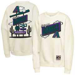 Arizona Diamondbacks Mitchell & Ness Youth Retro Billboard Sweatshirt - Natural Sweatshirts