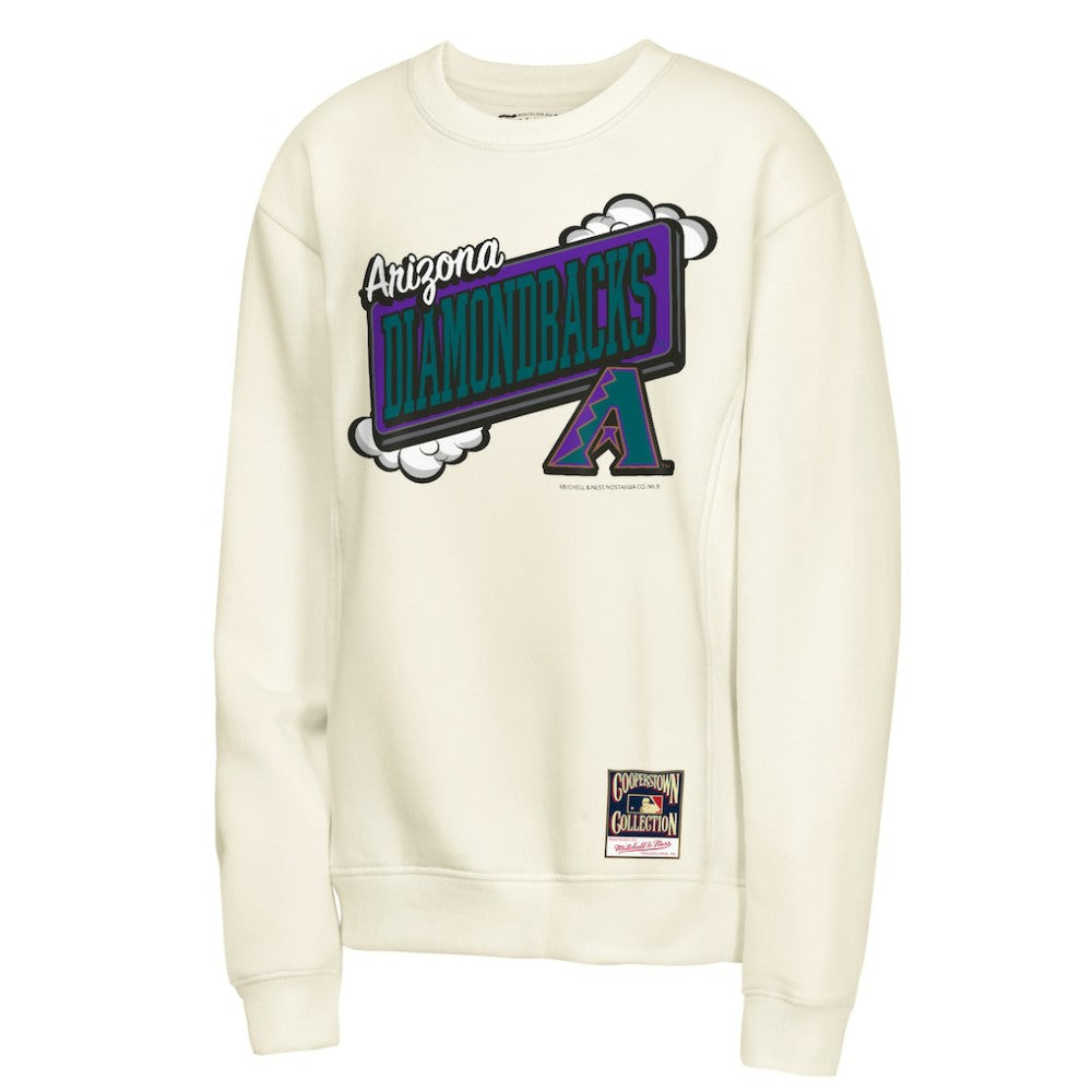 Arizona Diamondbacks Mitchell & Ness Youth Retro Billboard Sweatshirt - Natural Sweatshirts