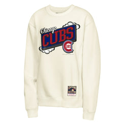 Chicago Cubs Mitchell & Ness Youth Retro Billboard Sweatshirt - Natural Sweatshirts