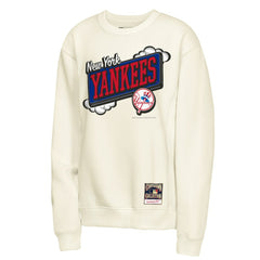New York Yankees Mitchell & Ness Youth Retro Billboard Sweatshirt - Natural Sweatshirts