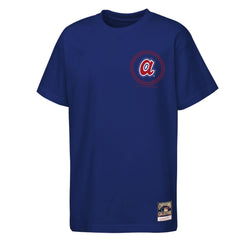 Atlanta Braves Mitchell & Ness Youth Cooperstown Rodeo Rope T-Shirt - Navy T-shirts
