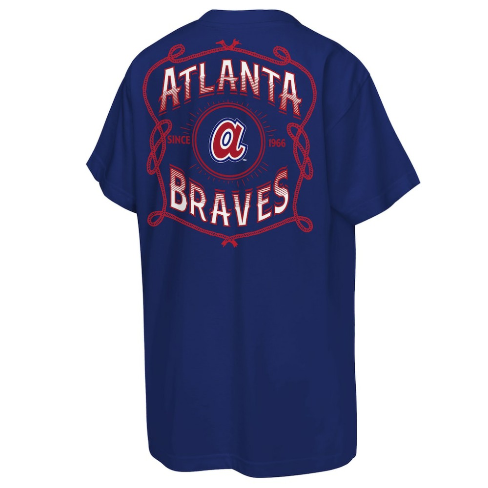 Atlanta Braves Mitchell & Ness Youth Cooperstown Rodeo Rope T-Shirt - Navy T-shirts