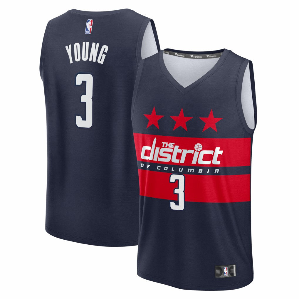 Trae Young Washington Wizards Fast Break Statement Edition Navy