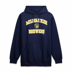 Milwaukee Brewers Fanatics Big & Tall Heart & Soul Hoodie - Navy Hoodies