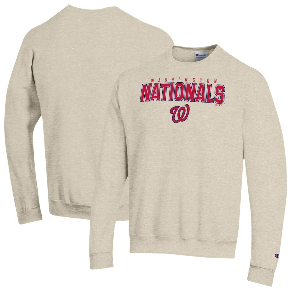 Washington Nationals Champion Eco Powerblend Sweatshirt - Oatmeal Sweatshirts