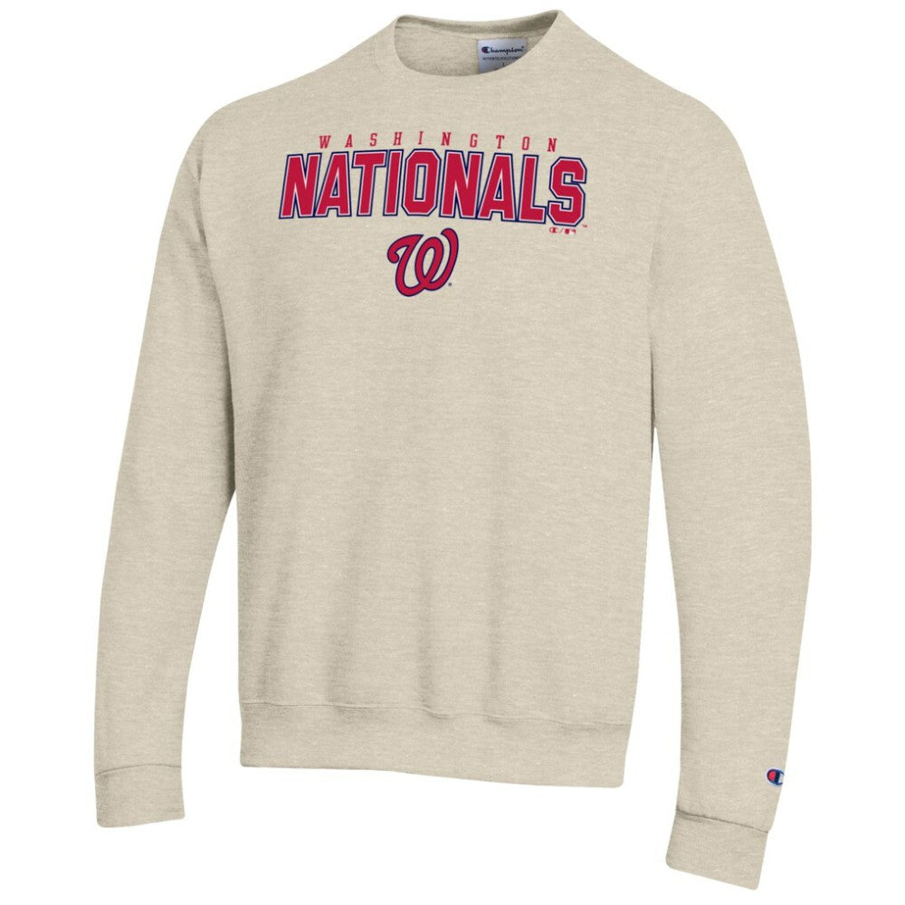 Washington Nationals Champion Eco Powerblend Sweatshirt - Oatmeal Sweatshirts