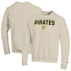 Pittsburgh Pirates Champion Eco Powerblend Sweatshirt - Oatmeal Sweatshirts