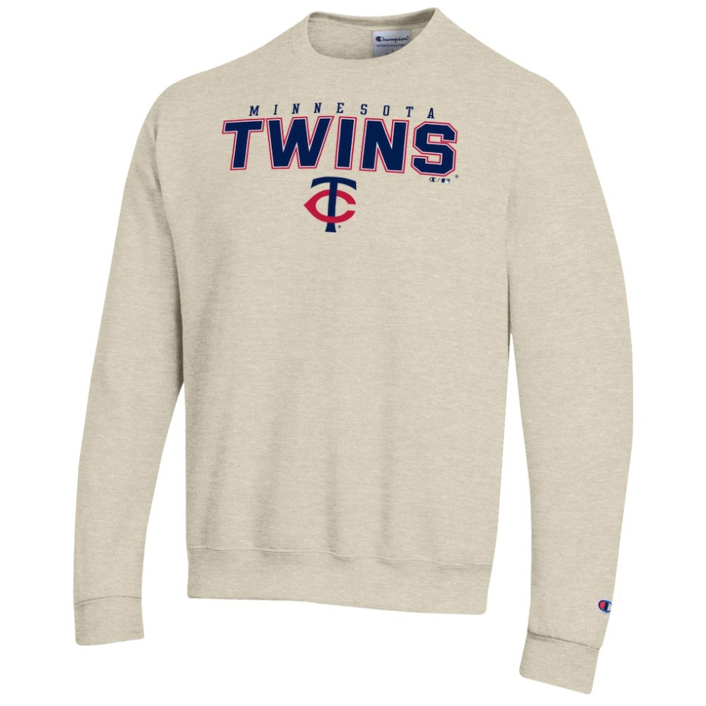 Minnesota Twins Champion Eco Powerblend Sweatshirt - Oatmeal Sweatshirts