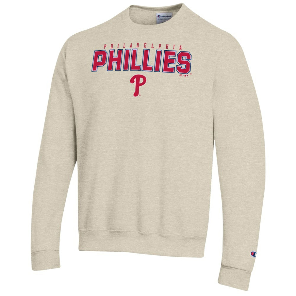 Philadelphia Phillies Champion Eco Powerblend Sweatshirt - Oatmeal Sweatshirts