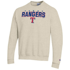 Texas Rangers Champion Eco Powerblend Sweatshirt - Oatmeal Sweatshirts