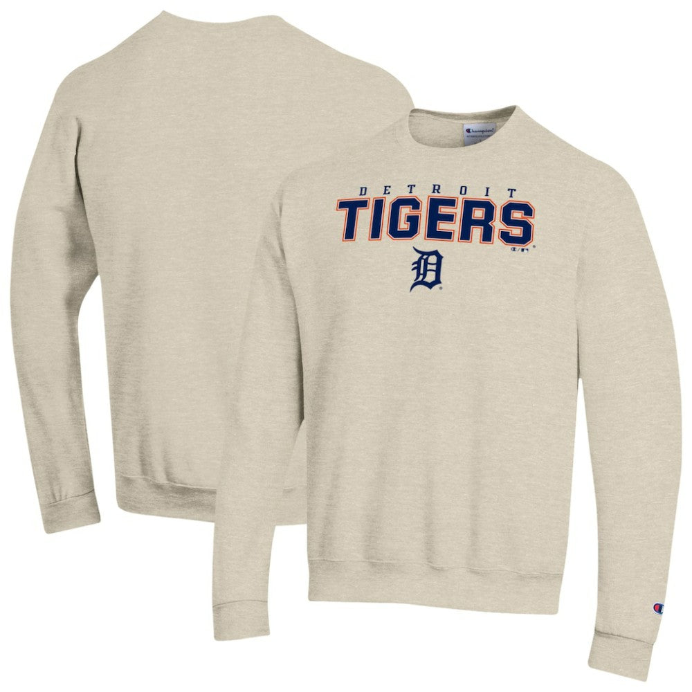 Detroit Tigers Champion Eco Powerblend Sweatshirt - Oatmeal Sweatshirts