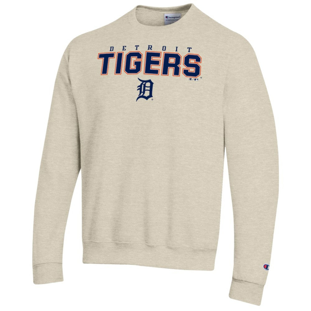 Detroit Tigers Champion Eco Powerblend Sweatshirt - Oatmeal Sweatshirts