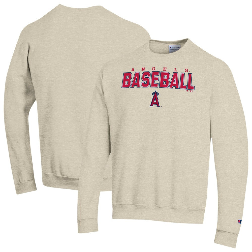 Los Angeles Angels Champion Eco Powerblend Sweatshirt - Oatmeal Sweatshirts