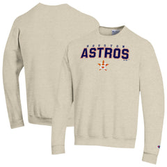 Houston Astros Champion Eco Powerblend Sweatshirt - Oatmeal Sweatshirts