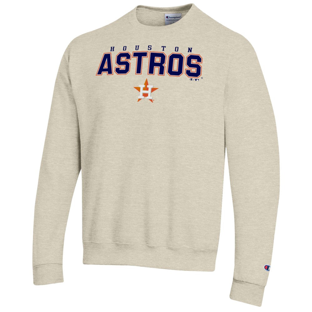 Houston Astros Champion Eco Powerblend Sweatshirt - Oatmeal Sweatshirts