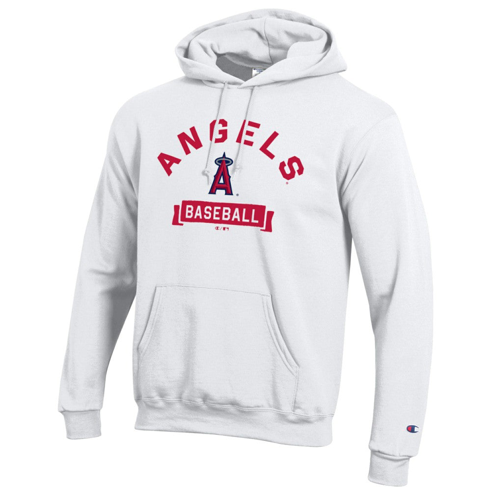 Los Angeles Angels Champion Eco Powerblend Hoodie - White Hoodies