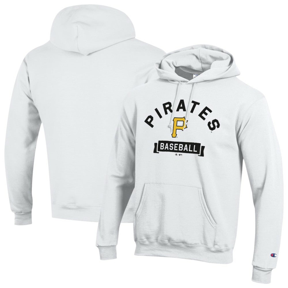 Pittsburgh Pirates Champion Eco Powerblend Hoodie - White Hoodies