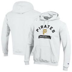 Pittsburgh Pirates Champion Eco Powerblend Hoodie - White Hoodies