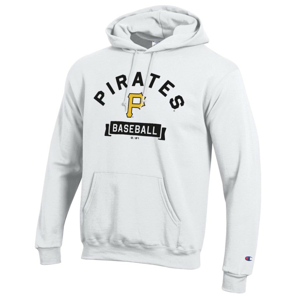 Pittsburgh Pirates Champion Eco Powerblend Hoodie - White Hoodies
