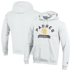 San Diego Padres Champion Eco Powerblend Hoodie - White Hoodies