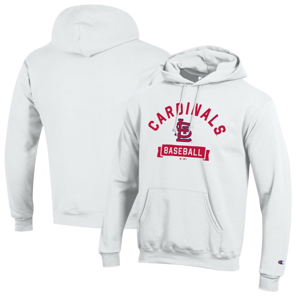 St. Louis Cardinals Champion Eco Powerblend Hoodie - White Hoodies