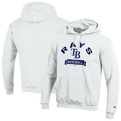 Tampa Bay Rays Champion Eco Powerblend Hoodie - White Hoodies