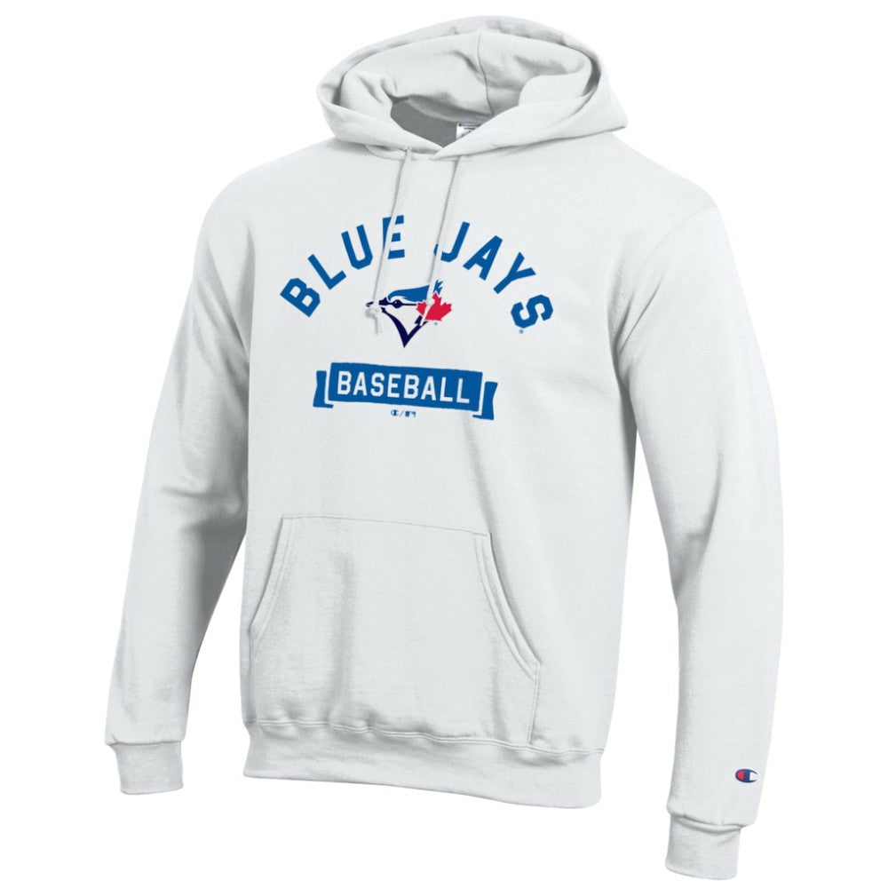 Toronto Blue Jays Champion Eco Powerblend Hoodie - White Hoodies