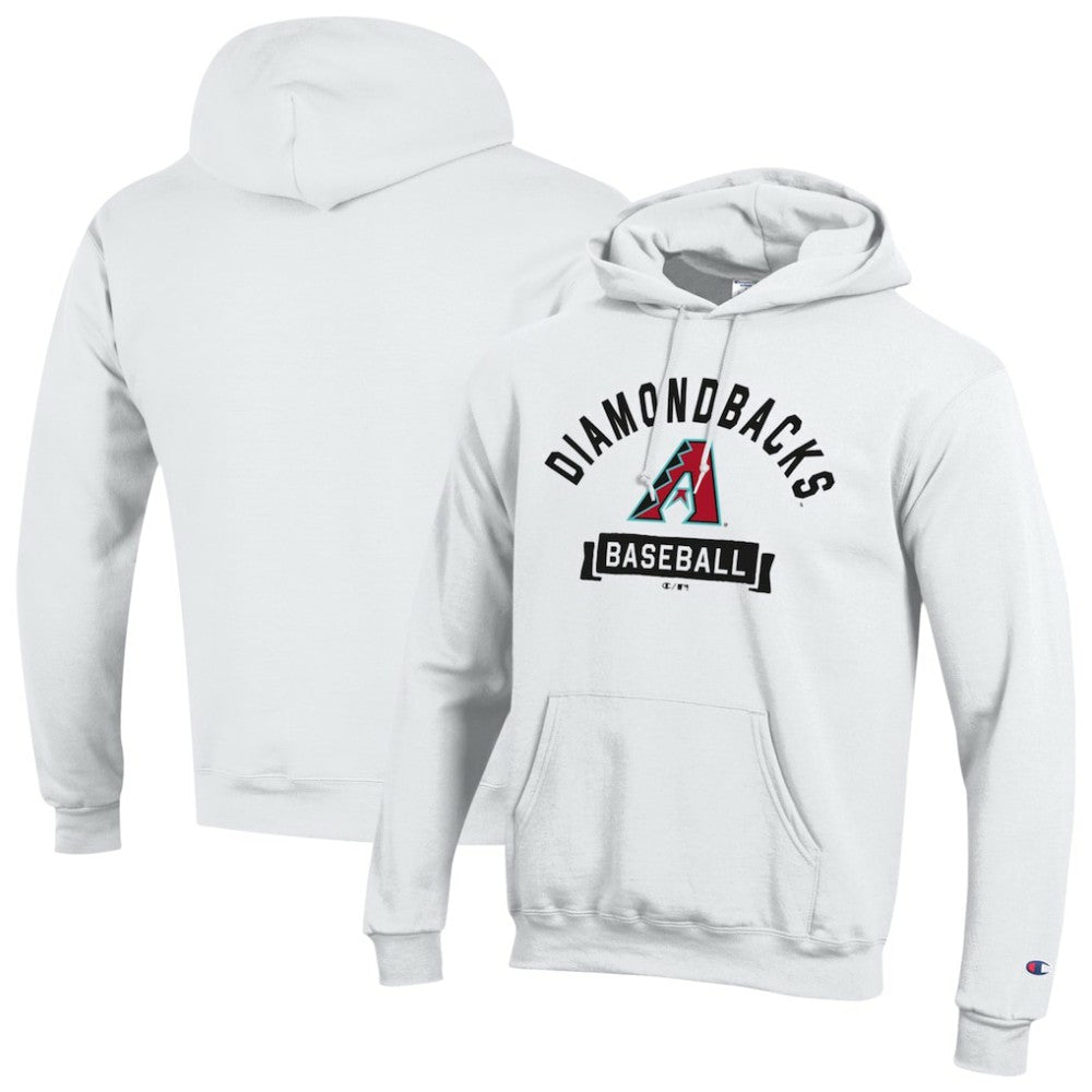 Arizona Diamondbacks Champion Eco Powerblend Hoodie - White Hoodies