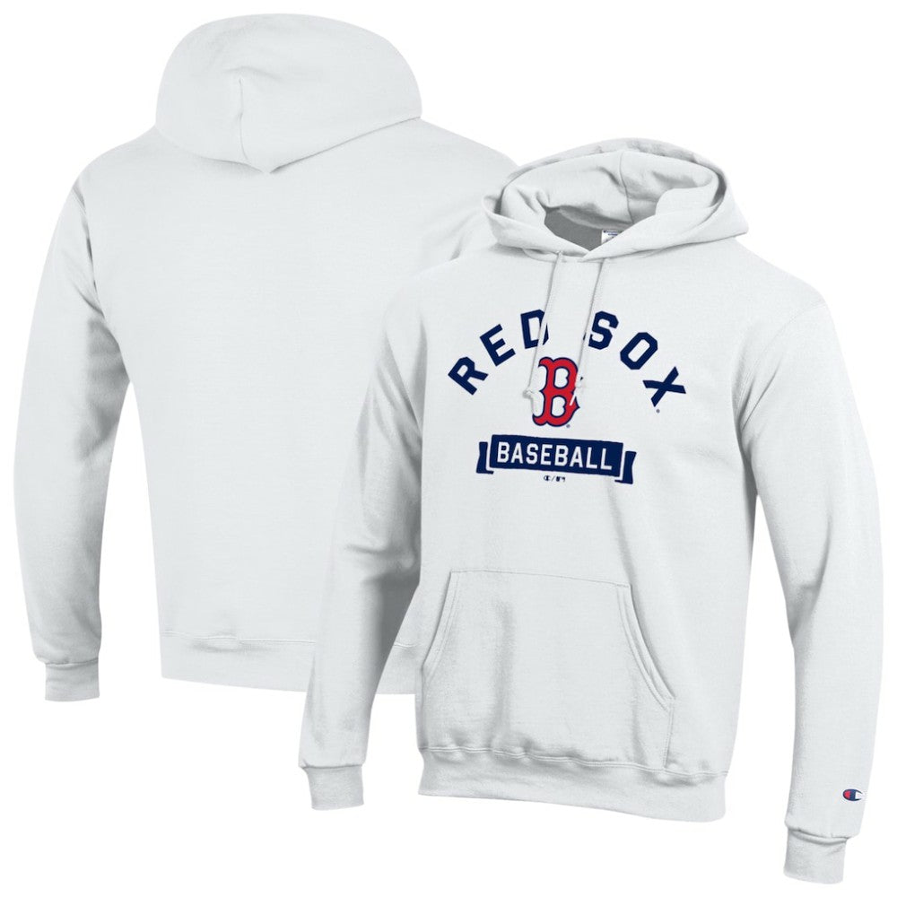 Boston Red Sox Champion Eco Powerblend Hoodie - White Hoodies