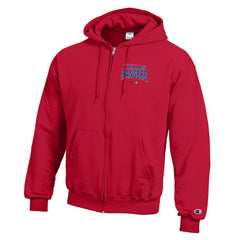 Texas Rangers Champion Eco Powerblend Full-Zip Hoodie - Red Hoodies