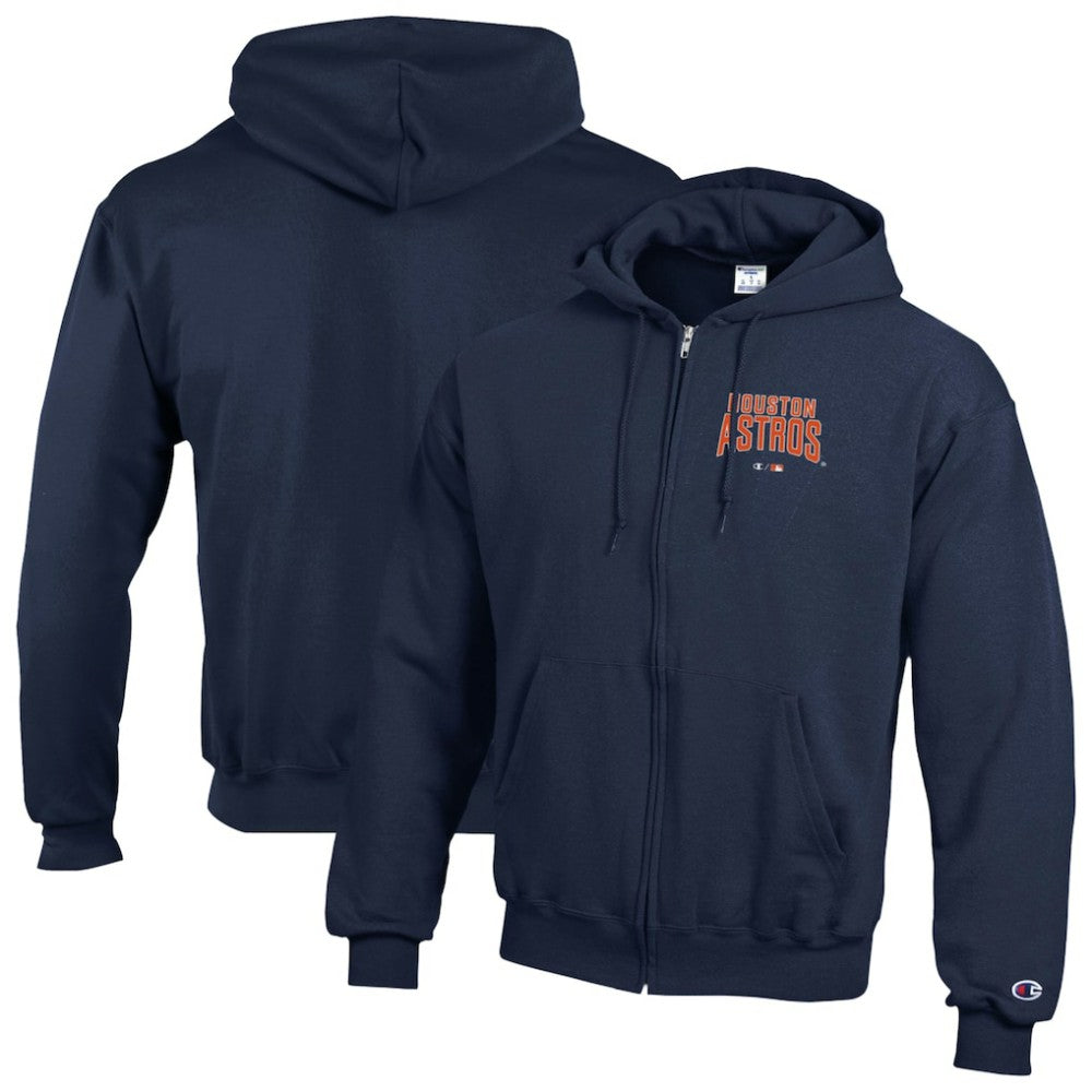 Houston Astros Champion Eco Powerblend Full-Zip Hoodie - Navy Hoodies