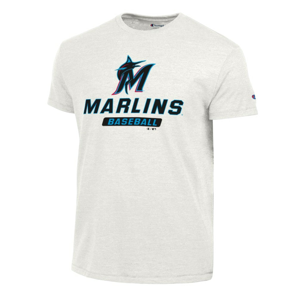 Miami Marlins Champion Ultimate Tri-blend T-Shirt - White T-shirts