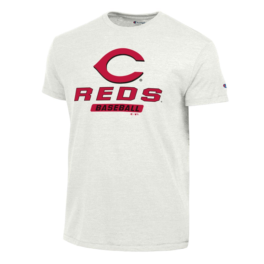 Cincinnati Reds Champion Ultimate Tri-blend T-Shirt - White T-shirts