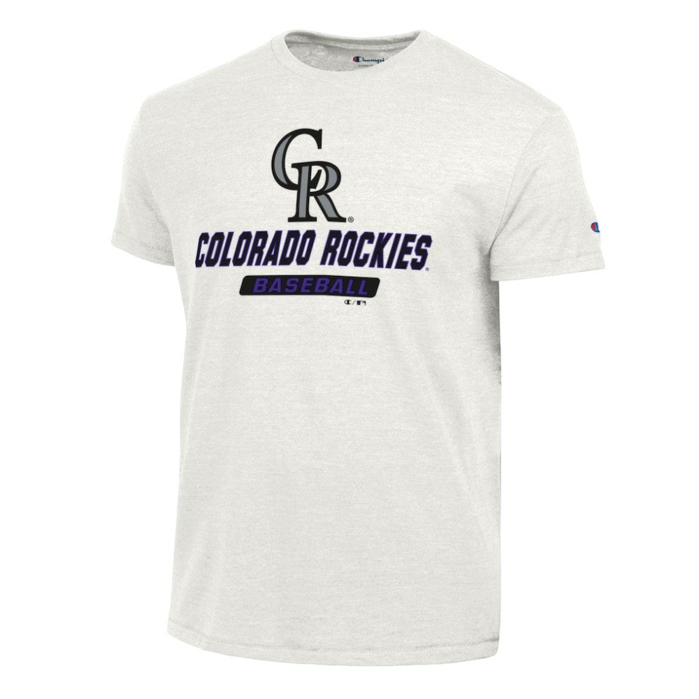 Colorado Rockies Champion Ultimate Tri-blend T-Shirt - White T-shirts