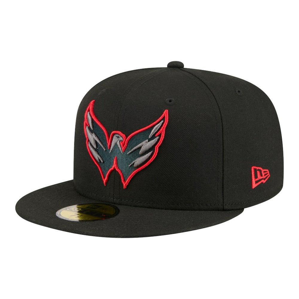 NHL Washington Capitals New Era Color Pop 59FIFTY Fitted Hat - Black