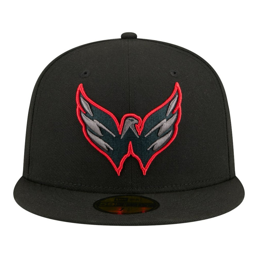 NHL Washington Capitals New Era Color Pop 59FIFTY Fitted Hat - Black