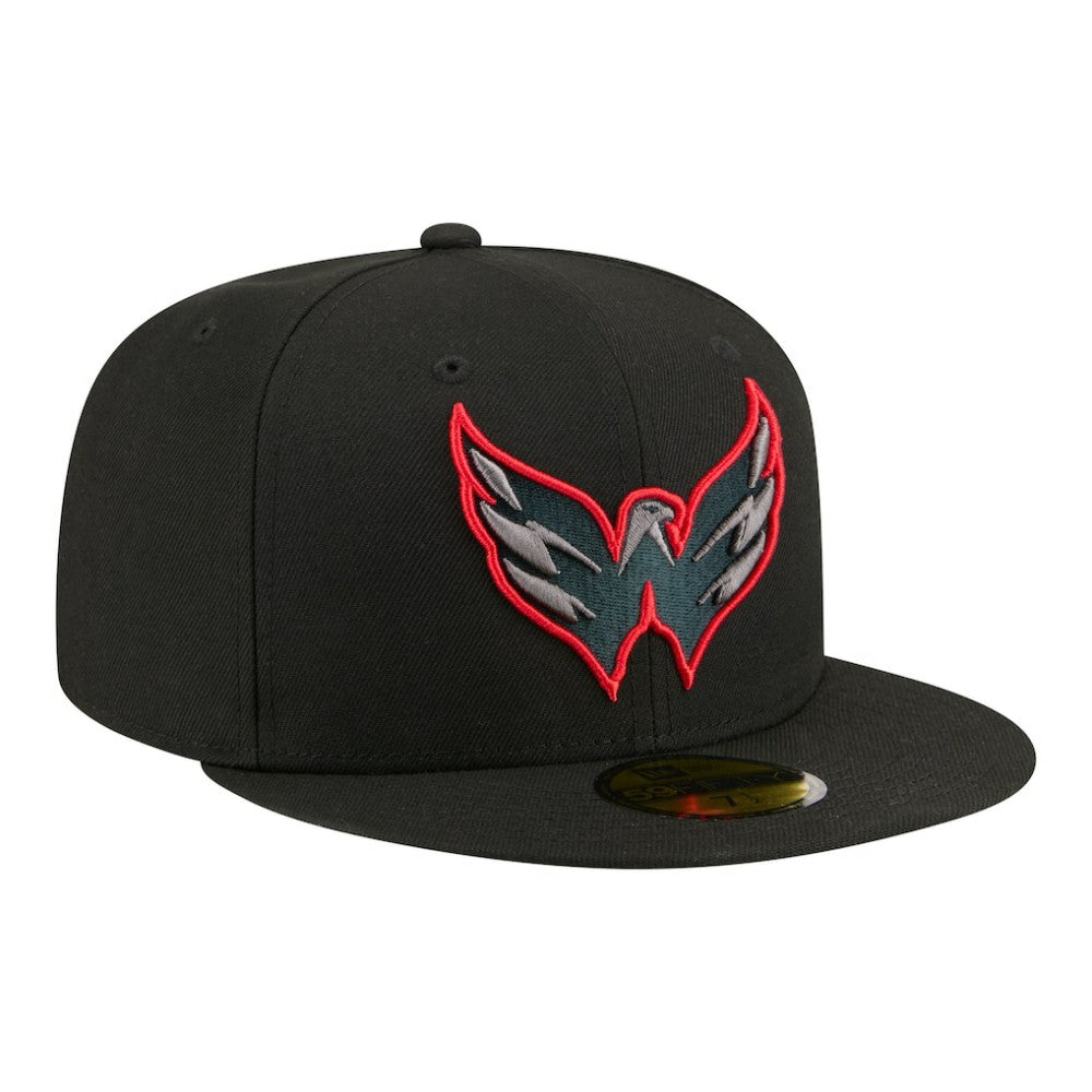 NHL Washington Capitals New Era Color Pop 59FIFTY Fitted Hat - Black