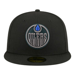 NHL Edmonton Oilers New Era Color Pop 59FIFTY Fitted Hat - Black