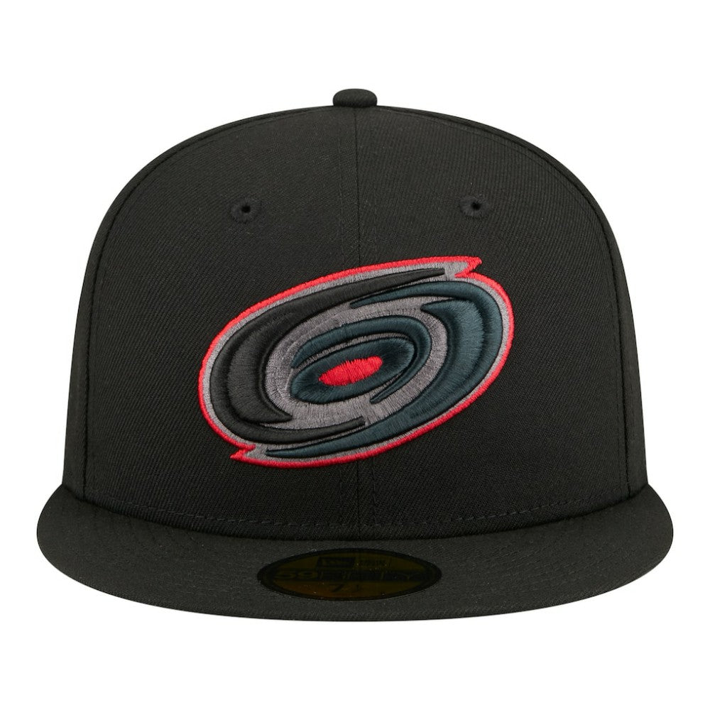 NHL Carolina Hurricanes New Era Color Pop 59FIFTY Fitted Hat - Black