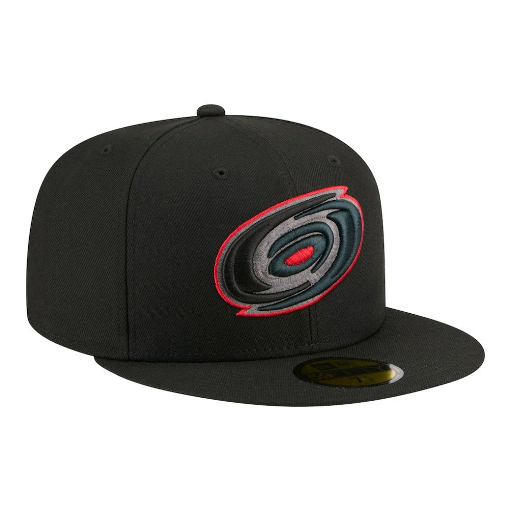NHL Carolina Hurricanes New Era Color Pop 59FIFTY Fitted Hat - Black